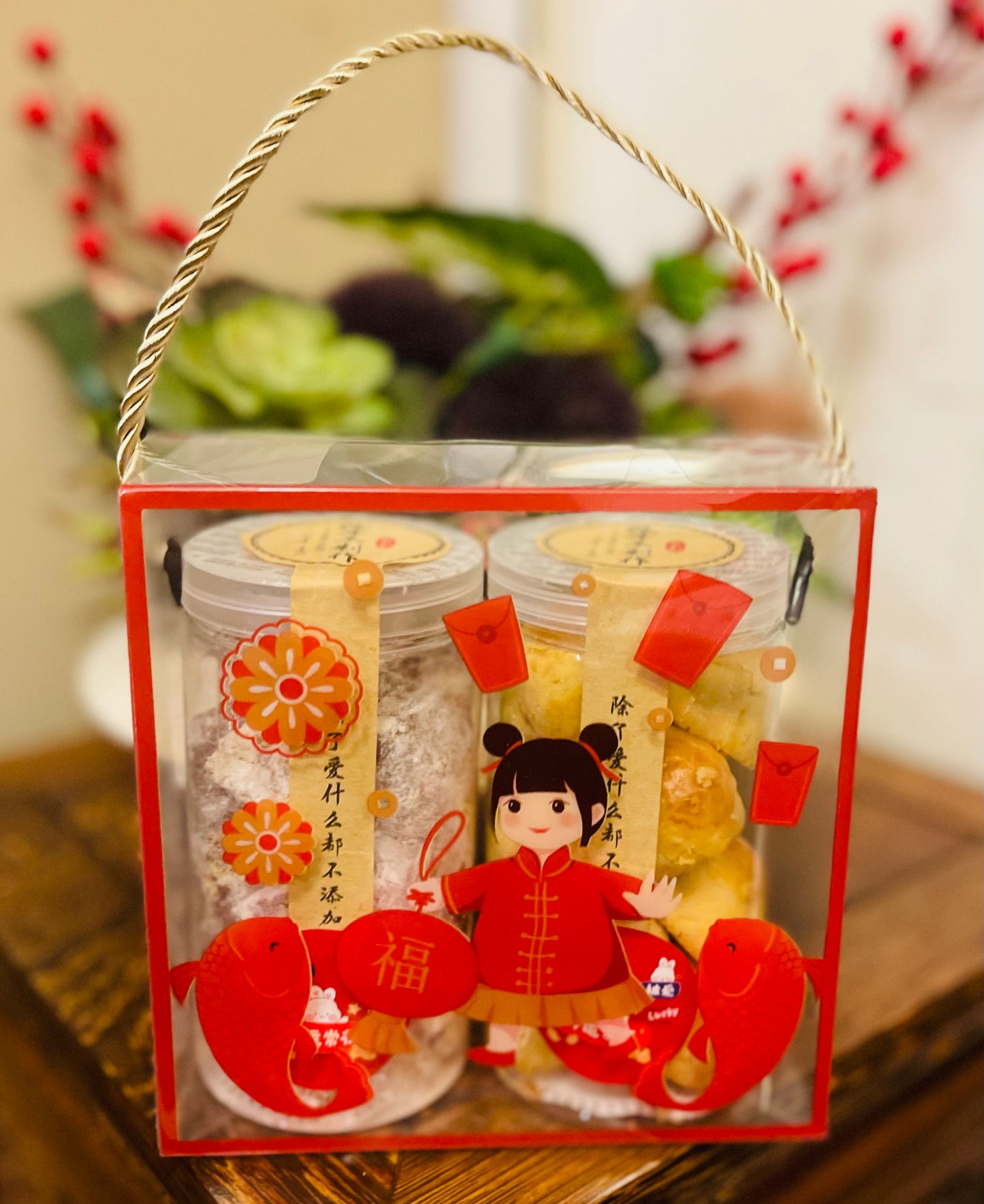 CNY Gift Set C (Pineapples Tarts & Snowflake Nougat) 春节伴手礼黄梨球&雪花酥